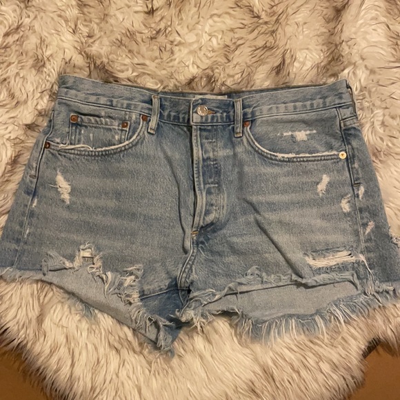 Agolde Parker Vintage Cut Off Shorts - Picture 4 of 7